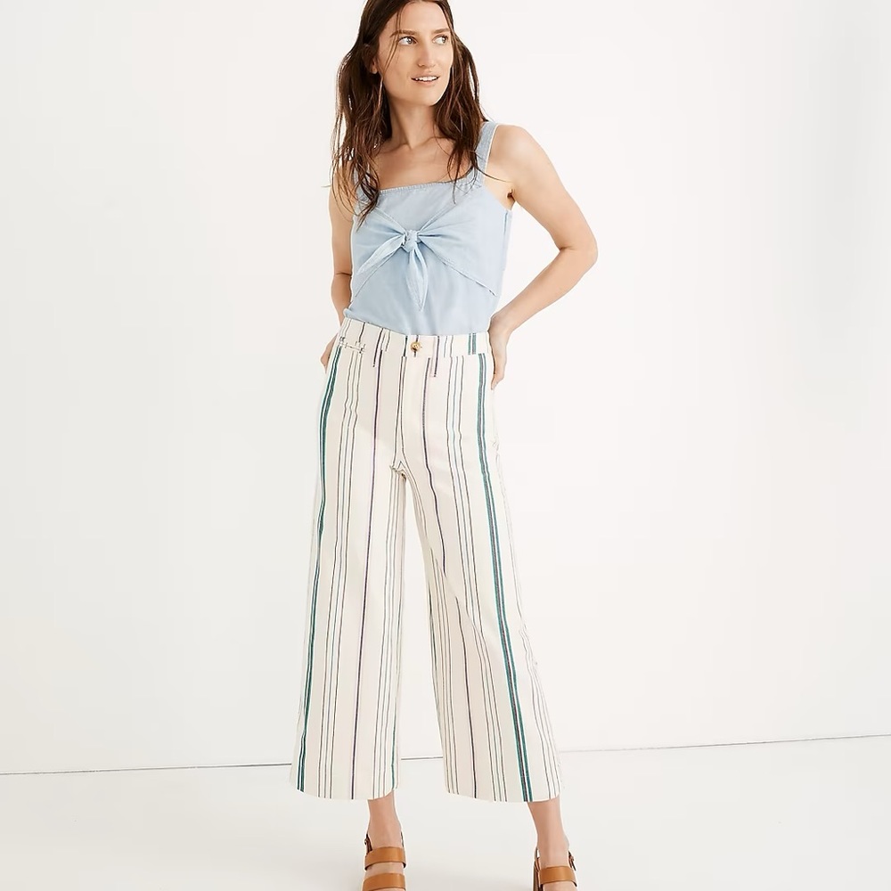 MADEWELL Emmett Wide-Leg Cropped Pant Size 26